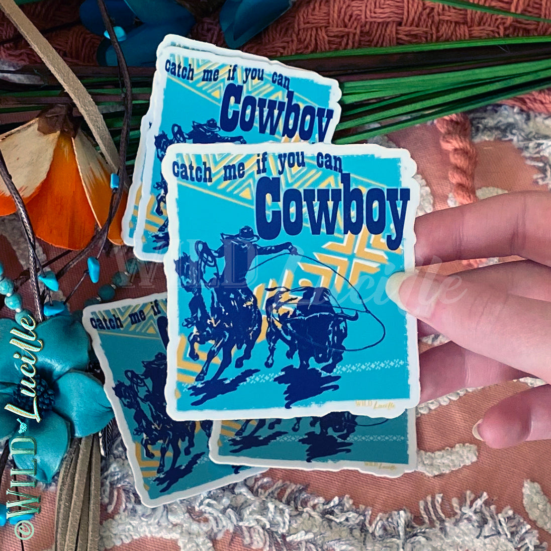 Cowgirl Western Vinyl Decal Sticker Bundle (50 assorted)
