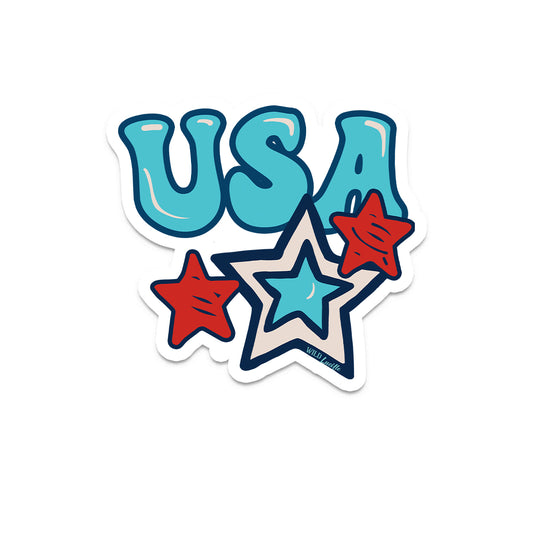 USA Retro Stars - Patriotic Vinyl Sticker Decal Packs