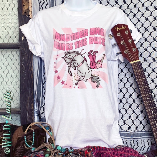 PINK Another One Bites The Dust - Western Graphic Tees