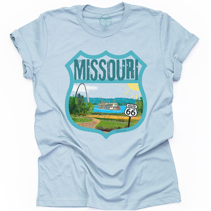 Missouri - State Tourist Souvenir Graphic Crewneck Tees