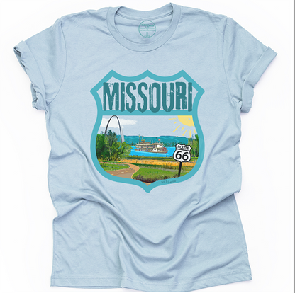 Missouri - State Tourist Souvenir Graphic Crewneck Tees