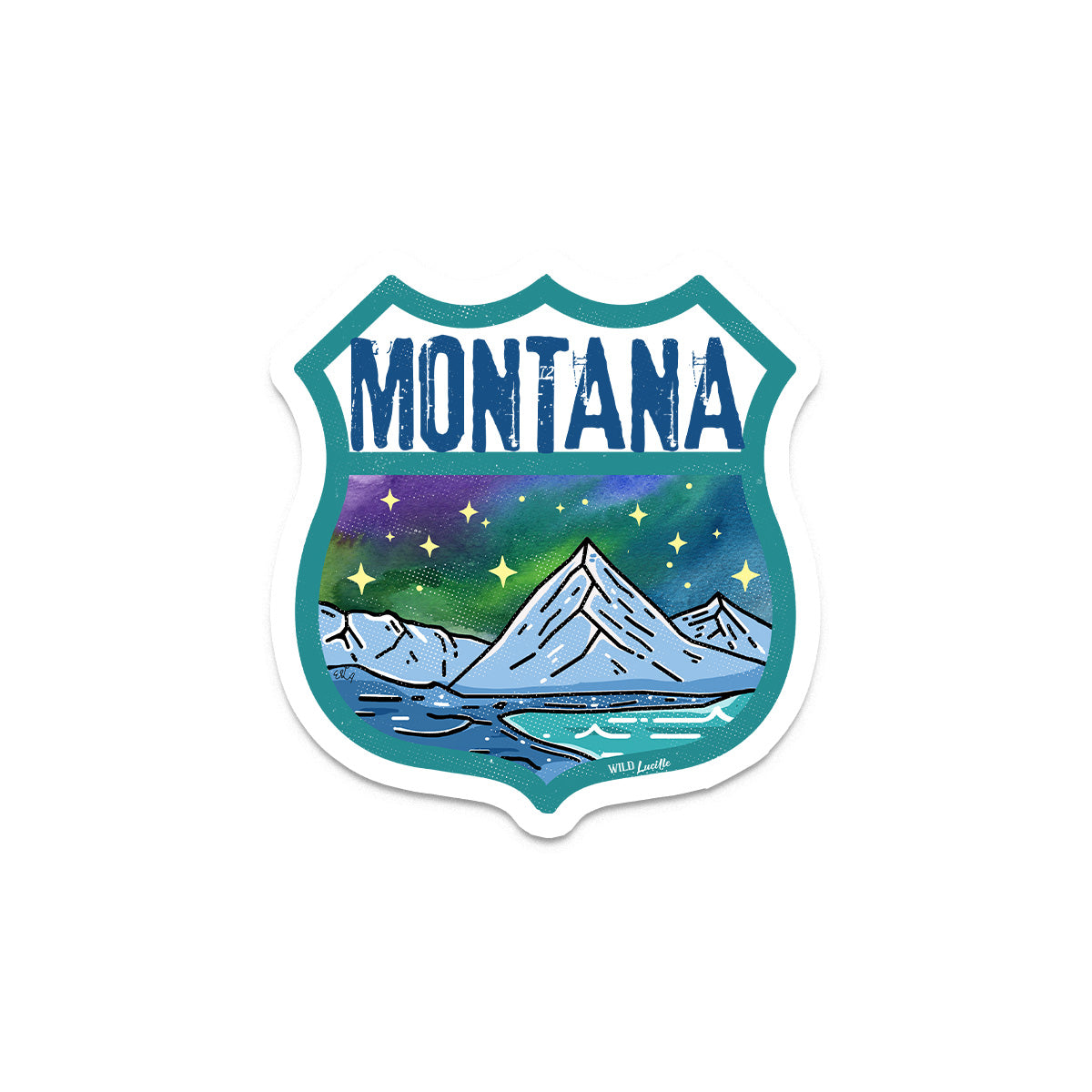 Destination Montana - Vinyl Souvenir Sticker Decals