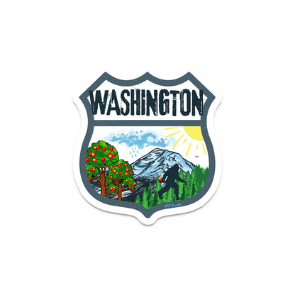 Destination Washington - Vinyl Souvenir Sticker Decals