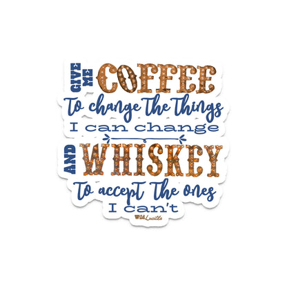 Coffee Whiskey Prayer - Vinyl Sticker Decals