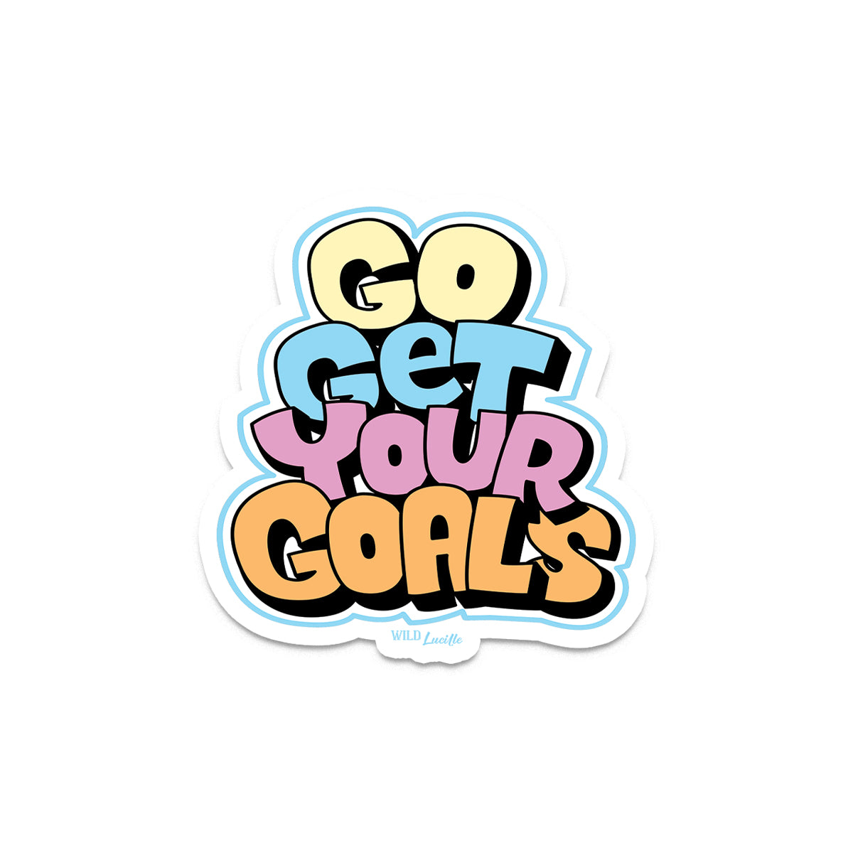 Go Get Your Goals - Inspirational Vinyl Sticker Decals