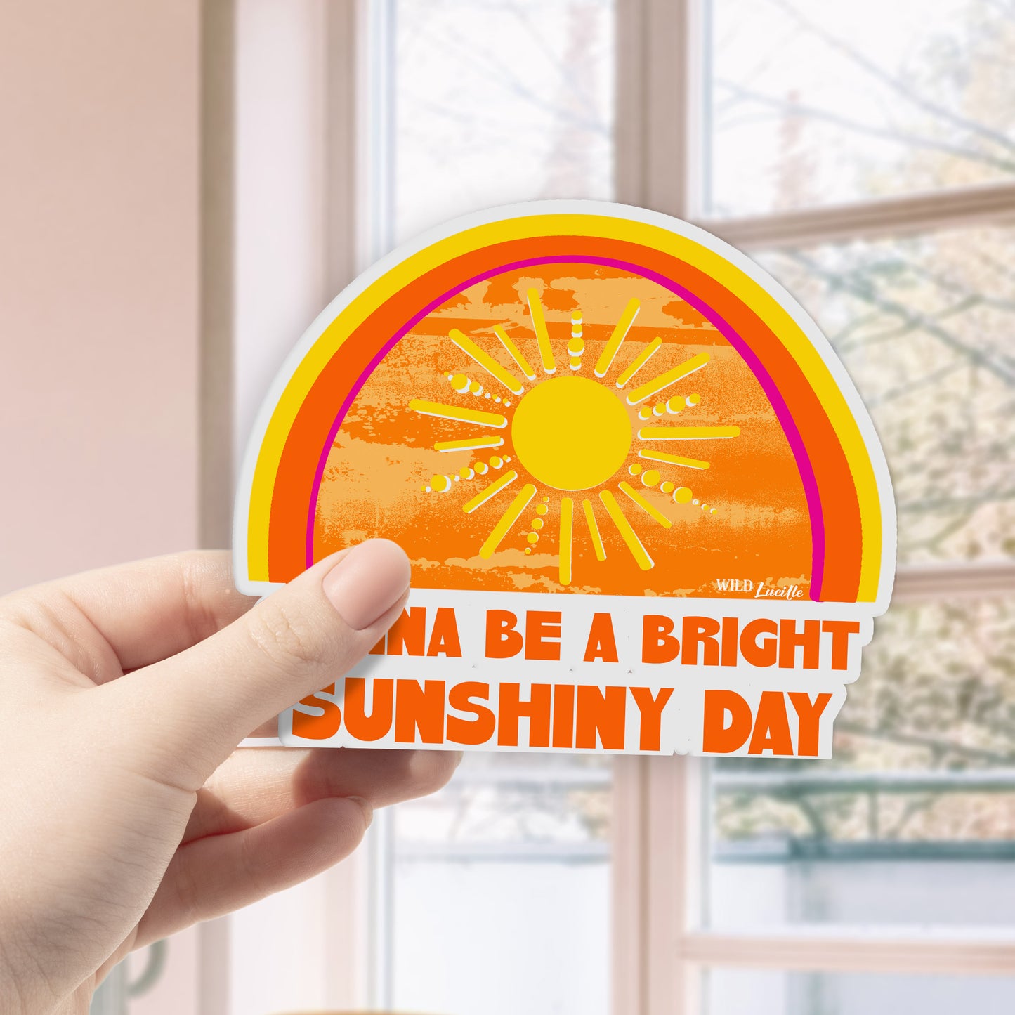 Gonna Be A Bright Sunshiny Day - 4 Inch Vinyl Sticker Decals