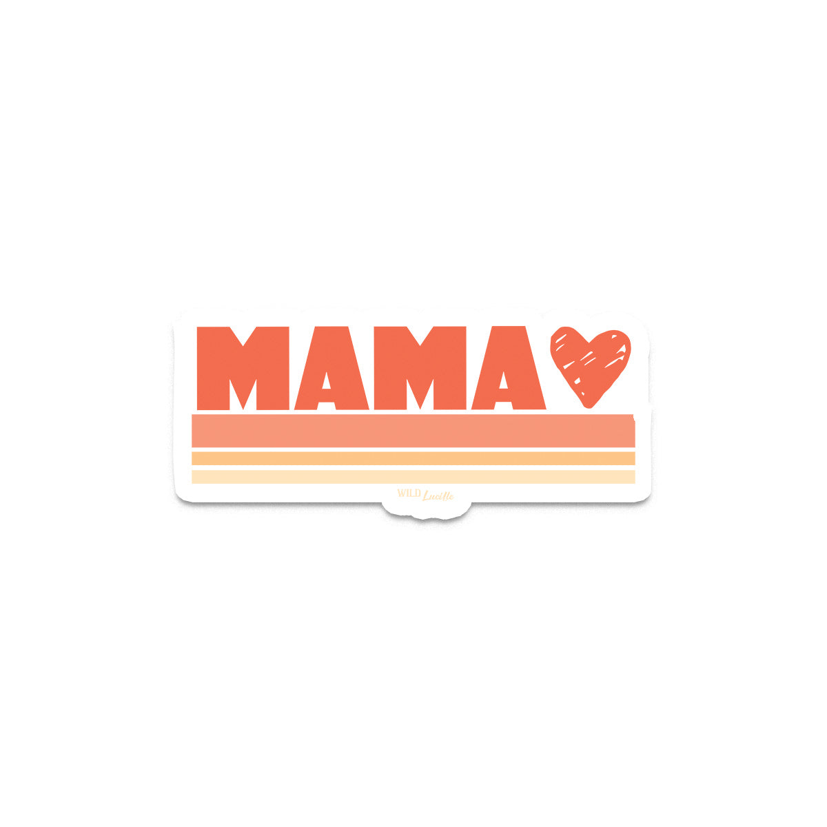 Mama Heart - Vinyl Sticker Decals