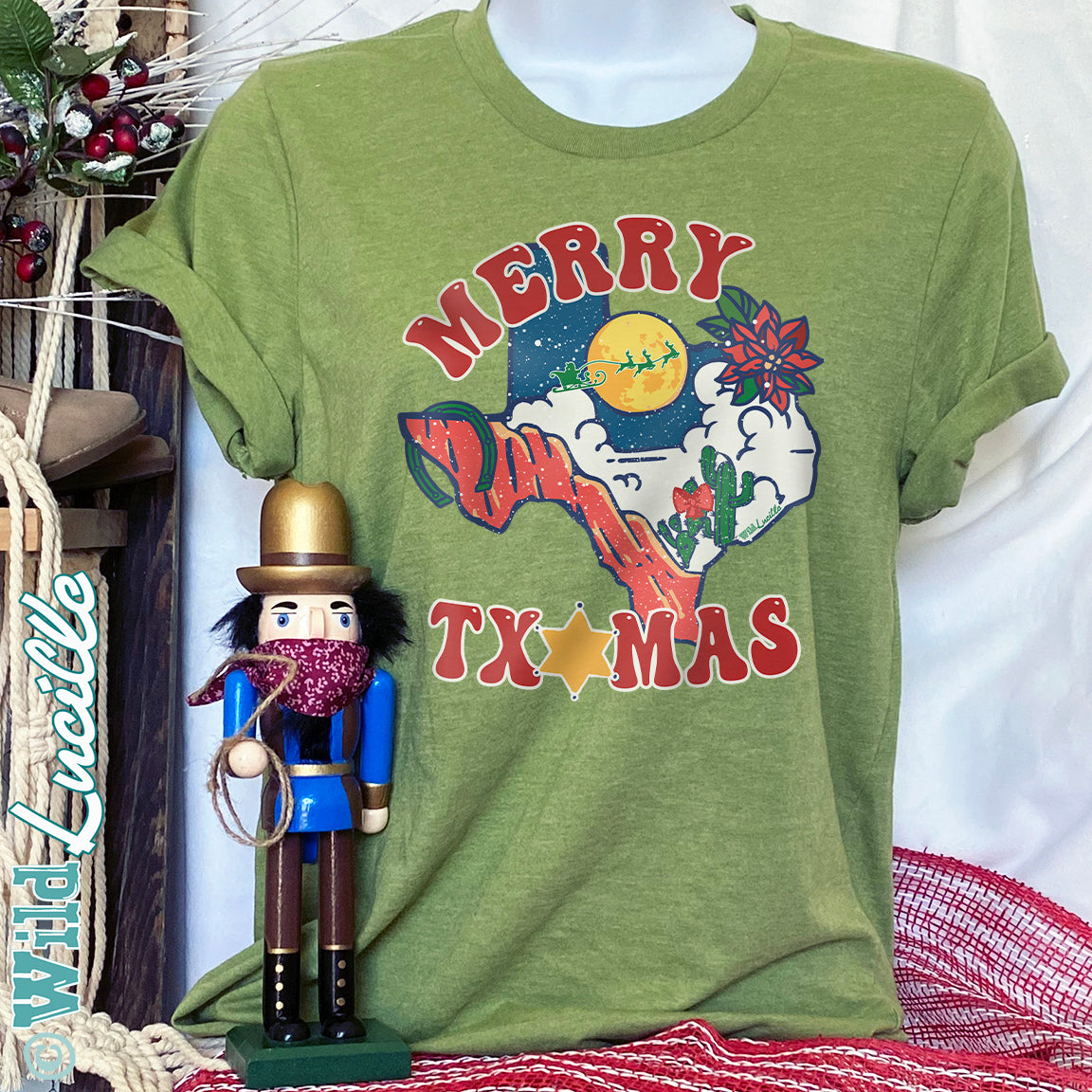 Merry TXmas - Texas Christmas Holiday Graphic Tees