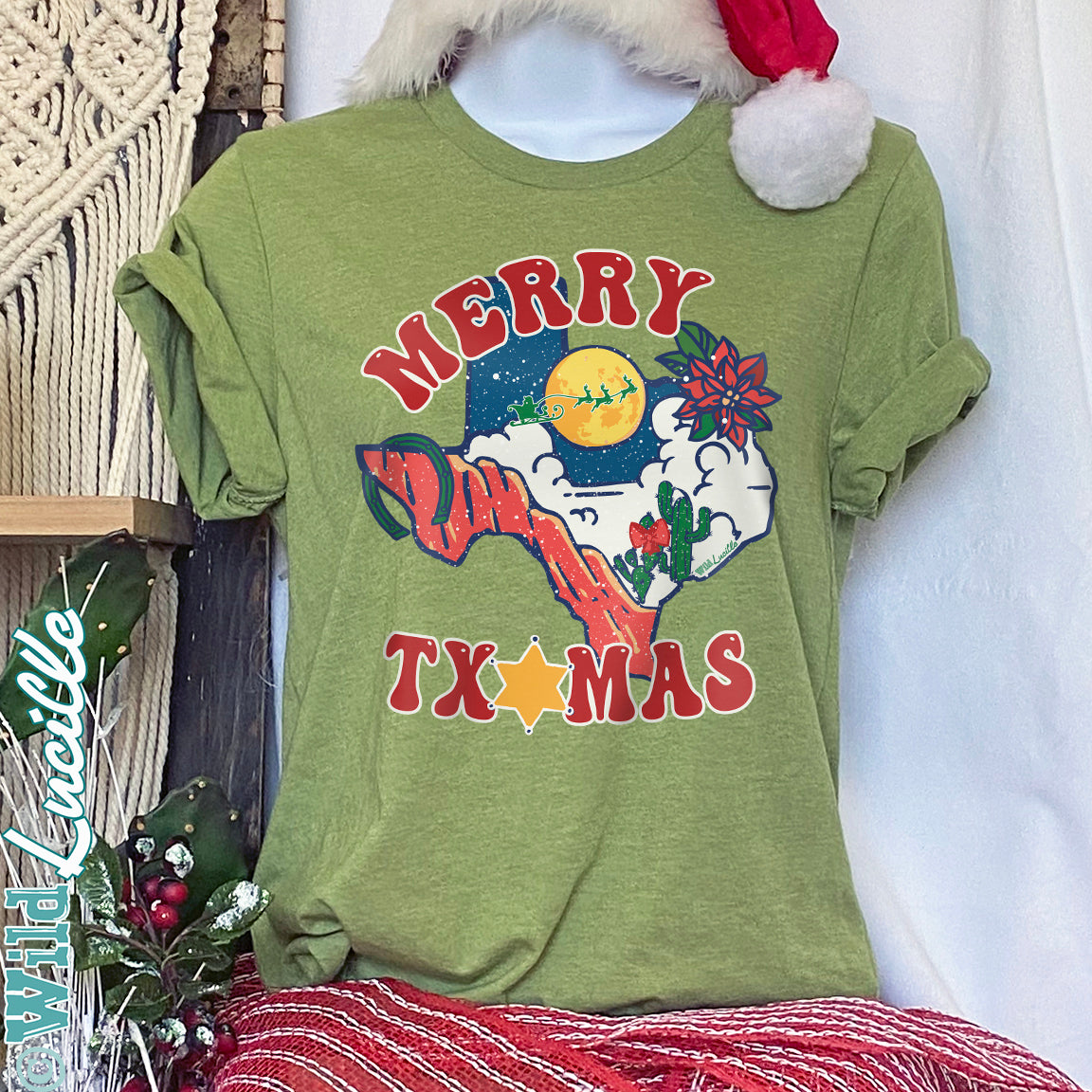 Merry TXmas - Texas Christmas Holiday Graphic Tees