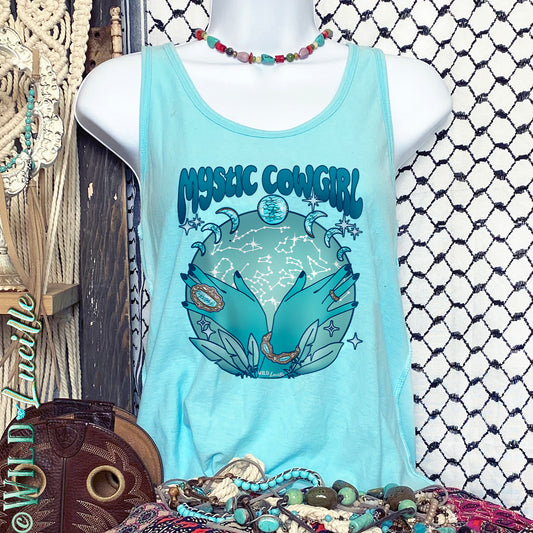 Mystic Cowgirl - Western Cosmic Women's Tanks