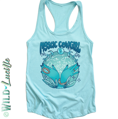 Mystic Cowgirl - Western Cosmic Women's Tanks