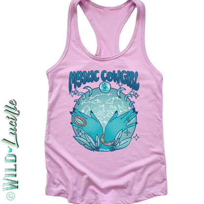 Mystic Cowgirl - Western Cosmic Women's Tanks