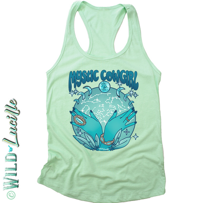 Mystic Cowgirl - Western Cosmic Women's Tanks