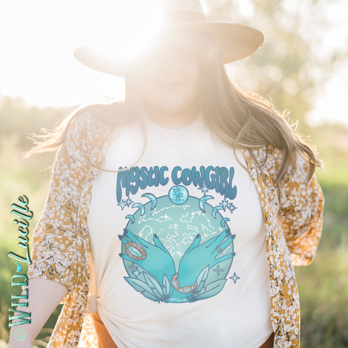 Mystic Cowgirl - Western Cosmic Unisex Crews