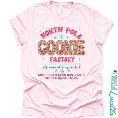 North Pole Cookie Factory - Faux Sprinkles Holiday Tees