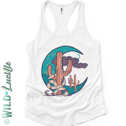 Rattlesnake Moon - Womens Western Tanktops