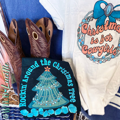 Rockin' Around The Christmas Tree - Western Christmas Tees