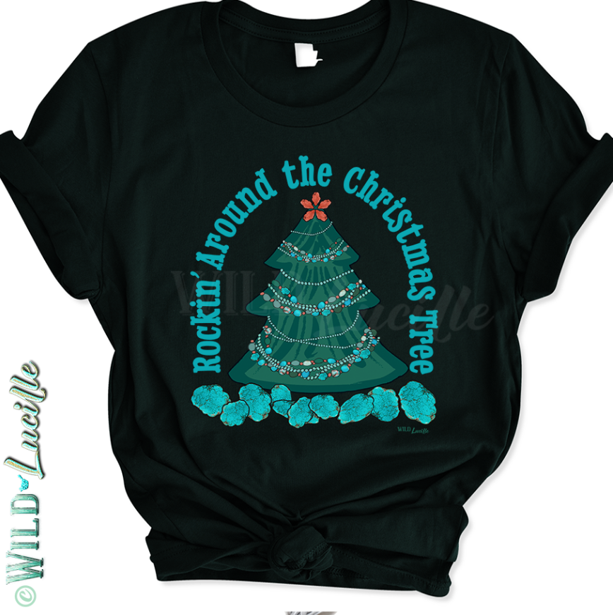 Rockin' Around The Christmas Tree - Western Christmas Tees