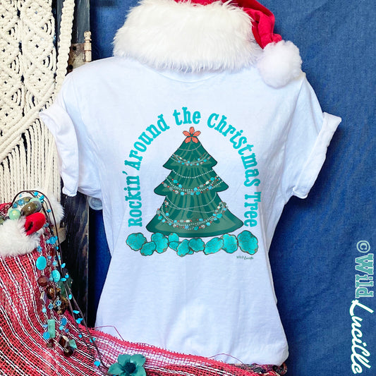 Rockin' Around The Christmas Tree - Western Christmas Tees