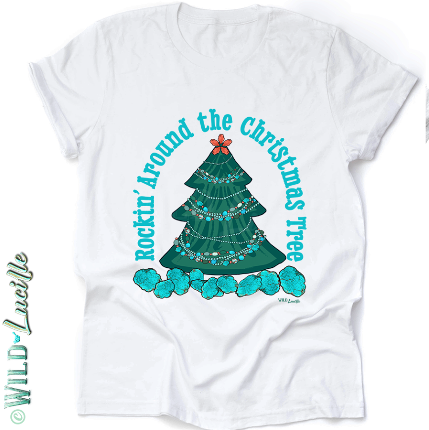 Rockin' Around The Christmas Tree - Western Christmas Tees