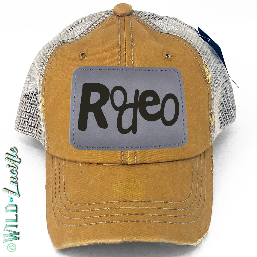 Rodeo - Mix/match Western Leather Patch Trucker Hats