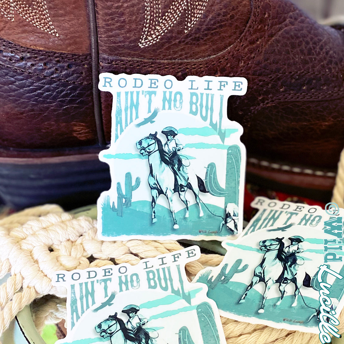 Rodeo Life Ain't No Bull - Western Vinyl Sticker Decals