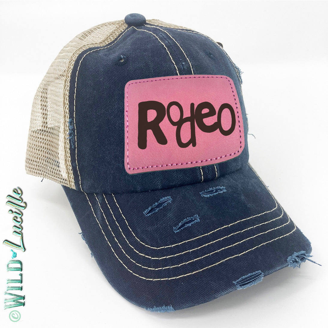 Rodeo - Mix/match Western Leather Patch Trucker Hats