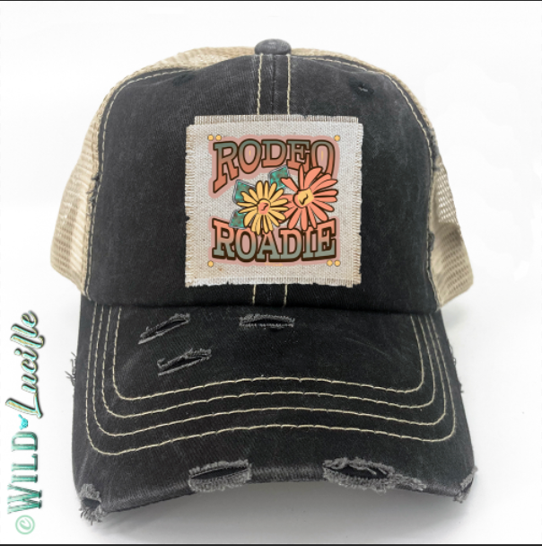 Rodeo Roadie - Western Canvas Patch Trucker Hats