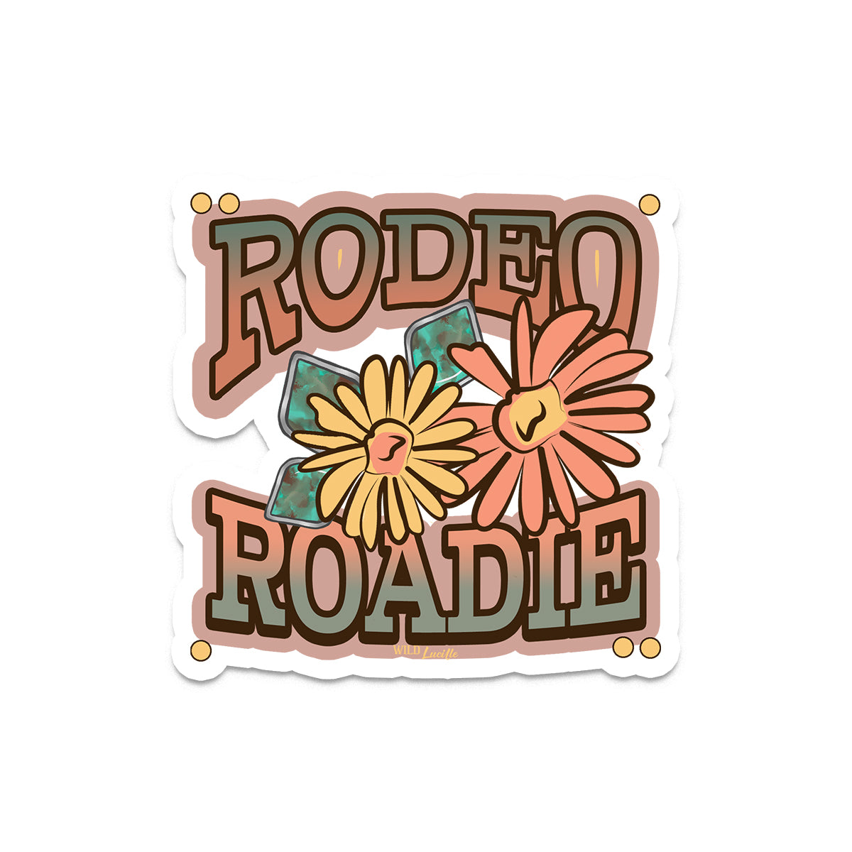 Rodeo Roadie - Western Vinyl Sticker Decals