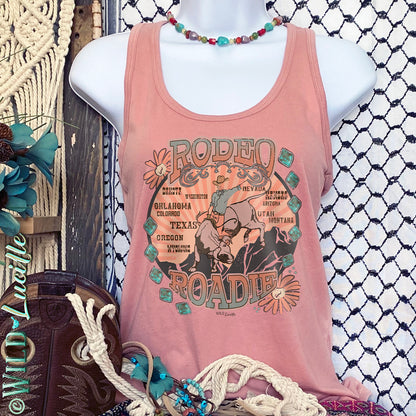 Rodeo Roadie Vintage Style - Western Women's Printed Tanks