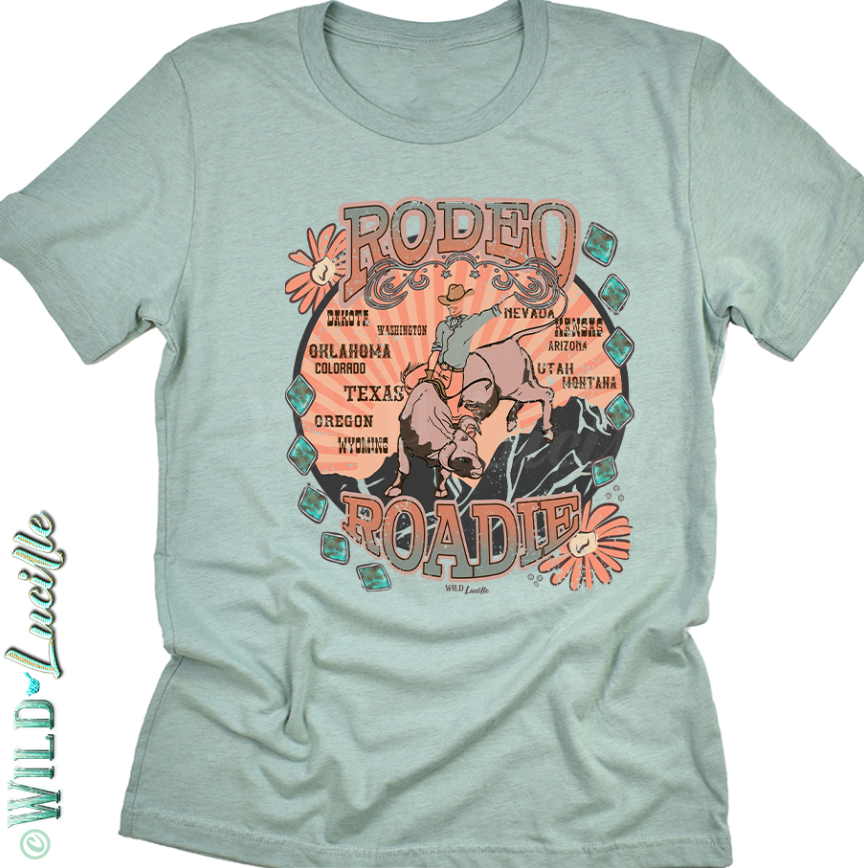 Rodeo Roadie - Vintage Style Western Graphic Tees