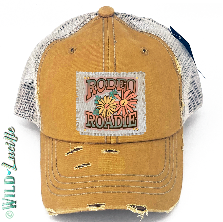 Rodeo Roadie - Western Canvas Patch Trucker Hats