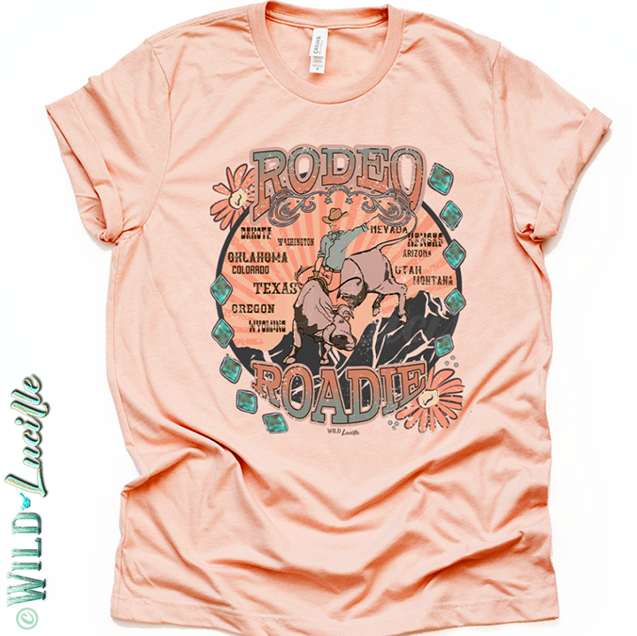 Rodeo Roadie - Vintage Style Western Graphic Tees