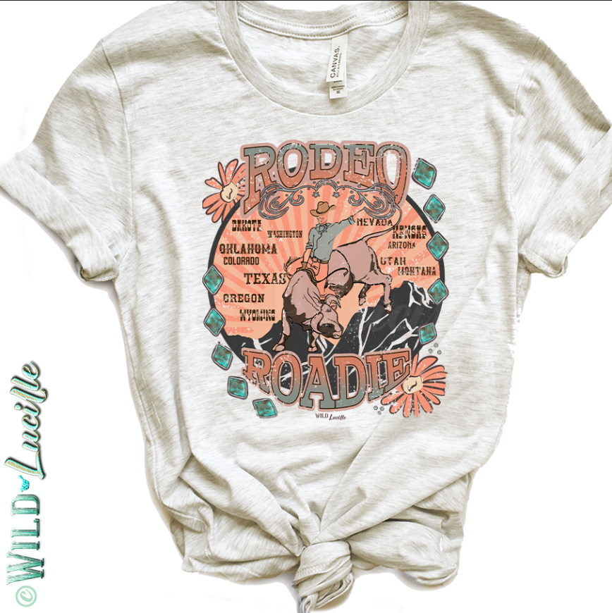 Rodeo Roadie - Vintage Style Western Graphic Tees