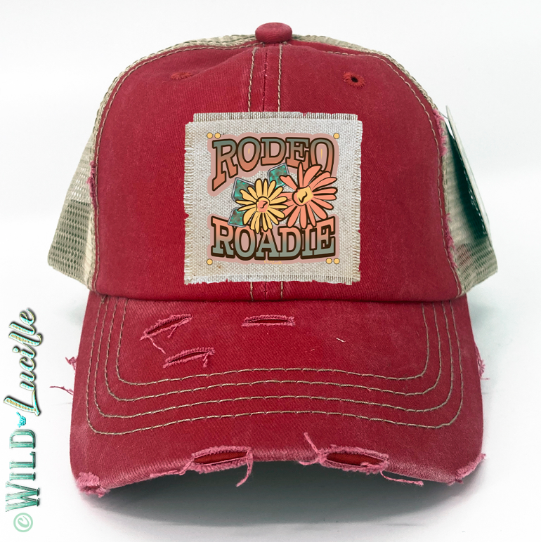 Rodeo Roadie - Western Canvas Patch Trucker Hats