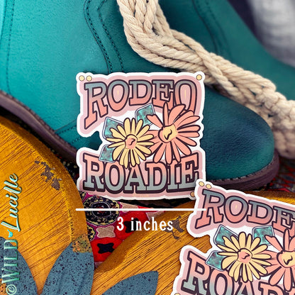 Rodeo Roadie - Western Vinyl Sticker Decals