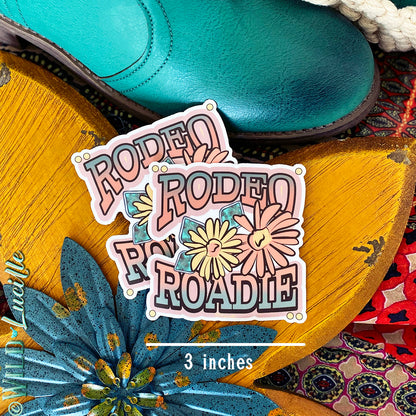 Rodeo Roadie - Western Vinyl Sticker Decals