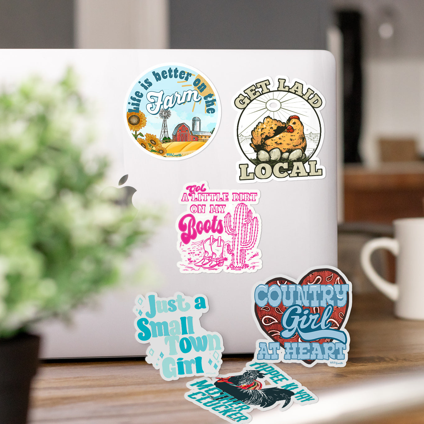 Rural Local Farm Life - Vinyl Decal Sticker Bundle (50 assorted)