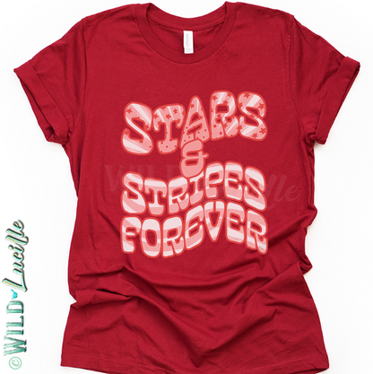 Stars & Stripes Forever - Patriotic Retro Graphic Tees