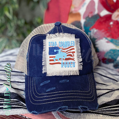 Star Spangled Rodeo - Distressed Trucker Hats