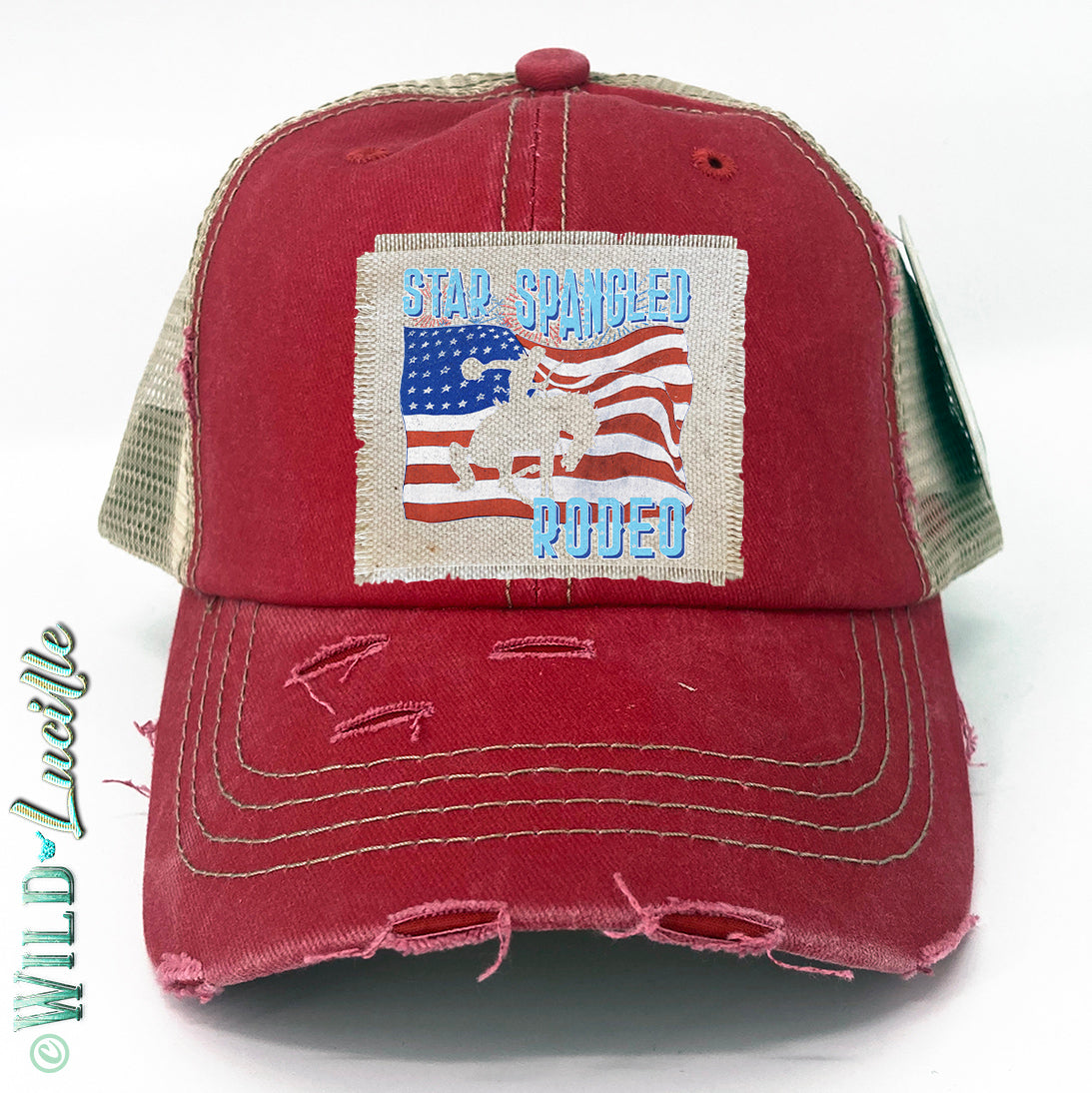 Star Spangled Rodeo - Distressed Trucker Hats