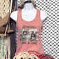 Strong Like A Girl - Western Rodeo Tank Tops