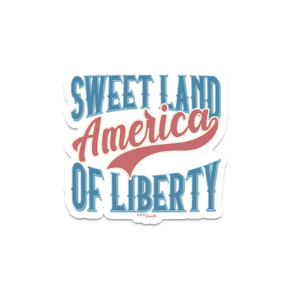 Sweet Land of Liberty - Patriotic Vinyl Sticker Decals