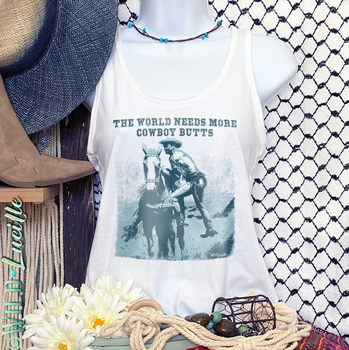 The World Needs More Cowboy Butts - Western Graphic Tees