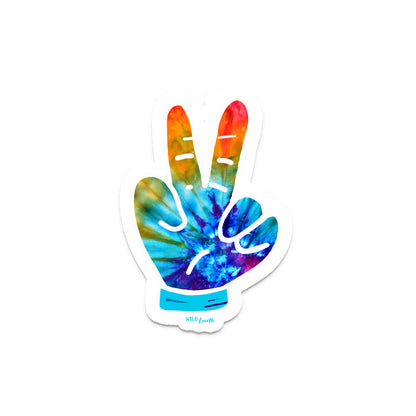 Tiedye Peace - Retro Vinyl Sticker Decals