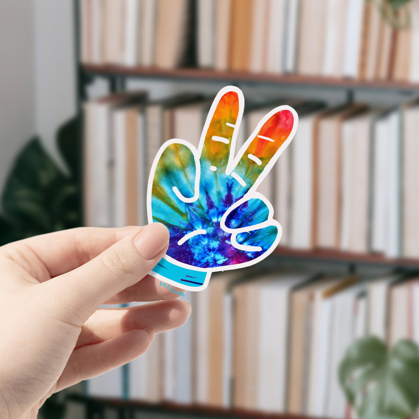 Tiedye Peace - Retro Vinyl Sticker Decals