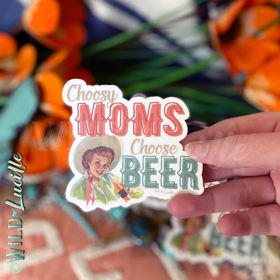 Choosy Moms Choose Beer - Vinyl Sticker Decals