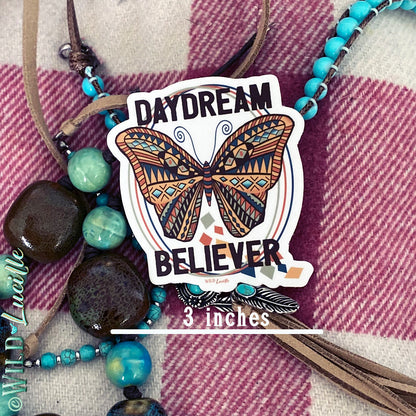 Daydream Believer Boho Butterfly - Vinyl Sticker Decals