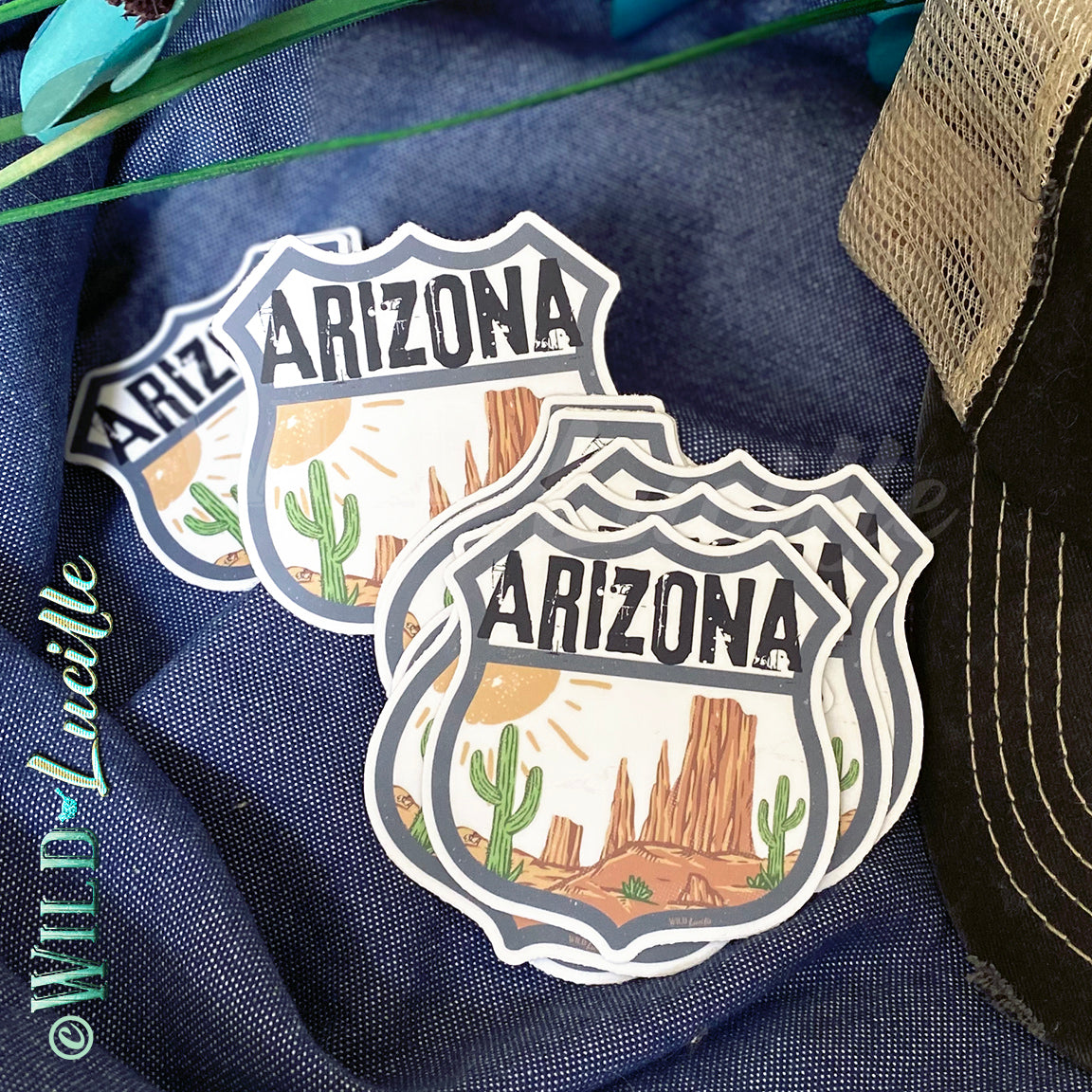 Destination Arizona - Vinyl Souvenir Travel Decals