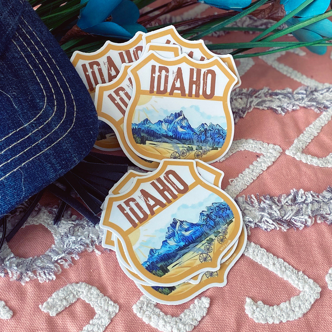 Destination Idaho - Vinyl Souvenir Sticker Decals